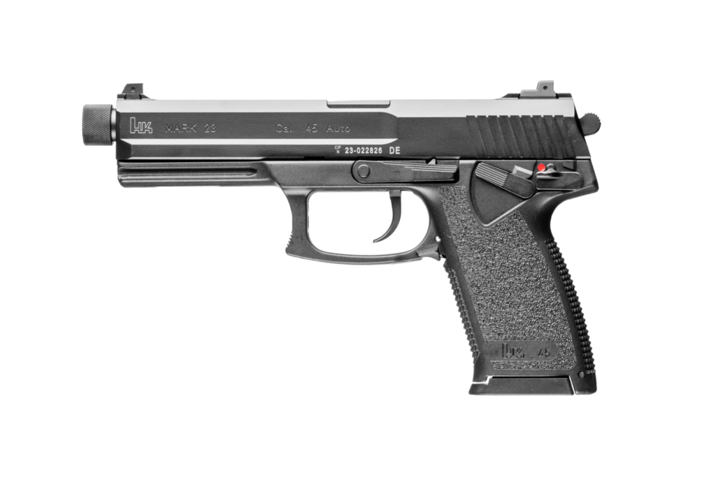 HK Mark 23 pistol, left side